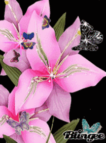 Felicitari animate cu flori de crin